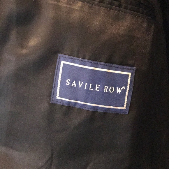 Savile Row Dark Gray Long Double Breasted Coat - Picture 4 of 6